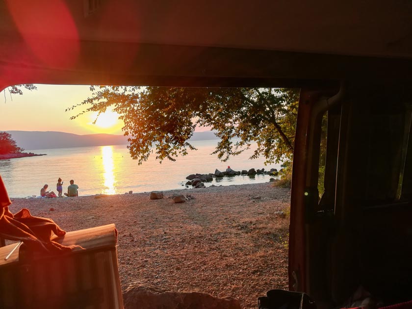 Reisebericht mit dem Bulli in Kroatien - camping Insel Krk