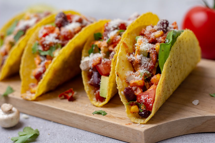 Rezept für schnelle vegane Tacos